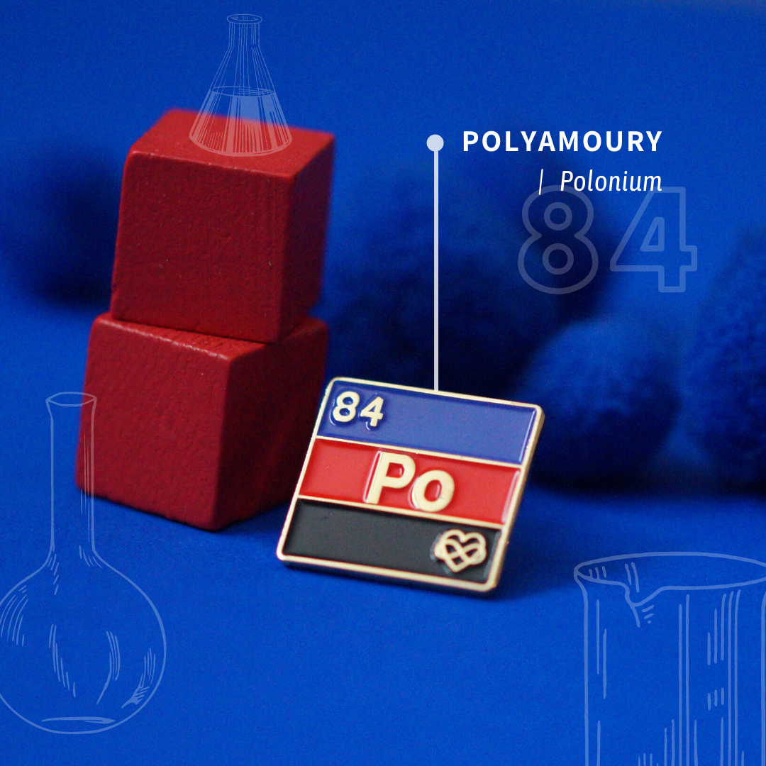 Polyamory - Polonium | Enamel Badge