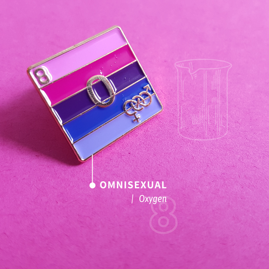 Omnisexual - Oxygen | Enamel Badge