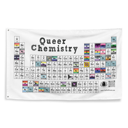 Queer Chemistry Table | Flag / Banner
