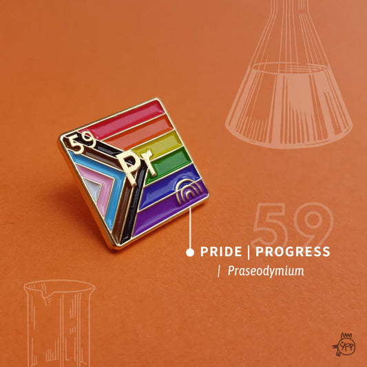Progress Pride - Praséodyme | Insigne en émail