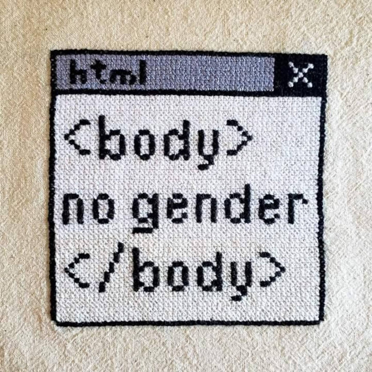 HTML Body No Gender | Cross Stitch Kit