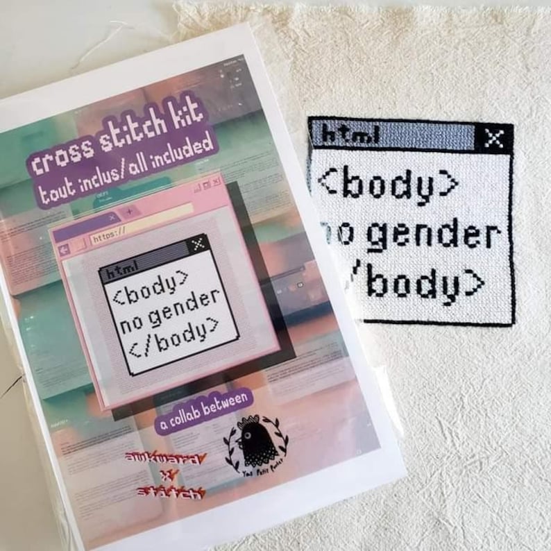 HTML Body No Gender | Cross Stitch Kit