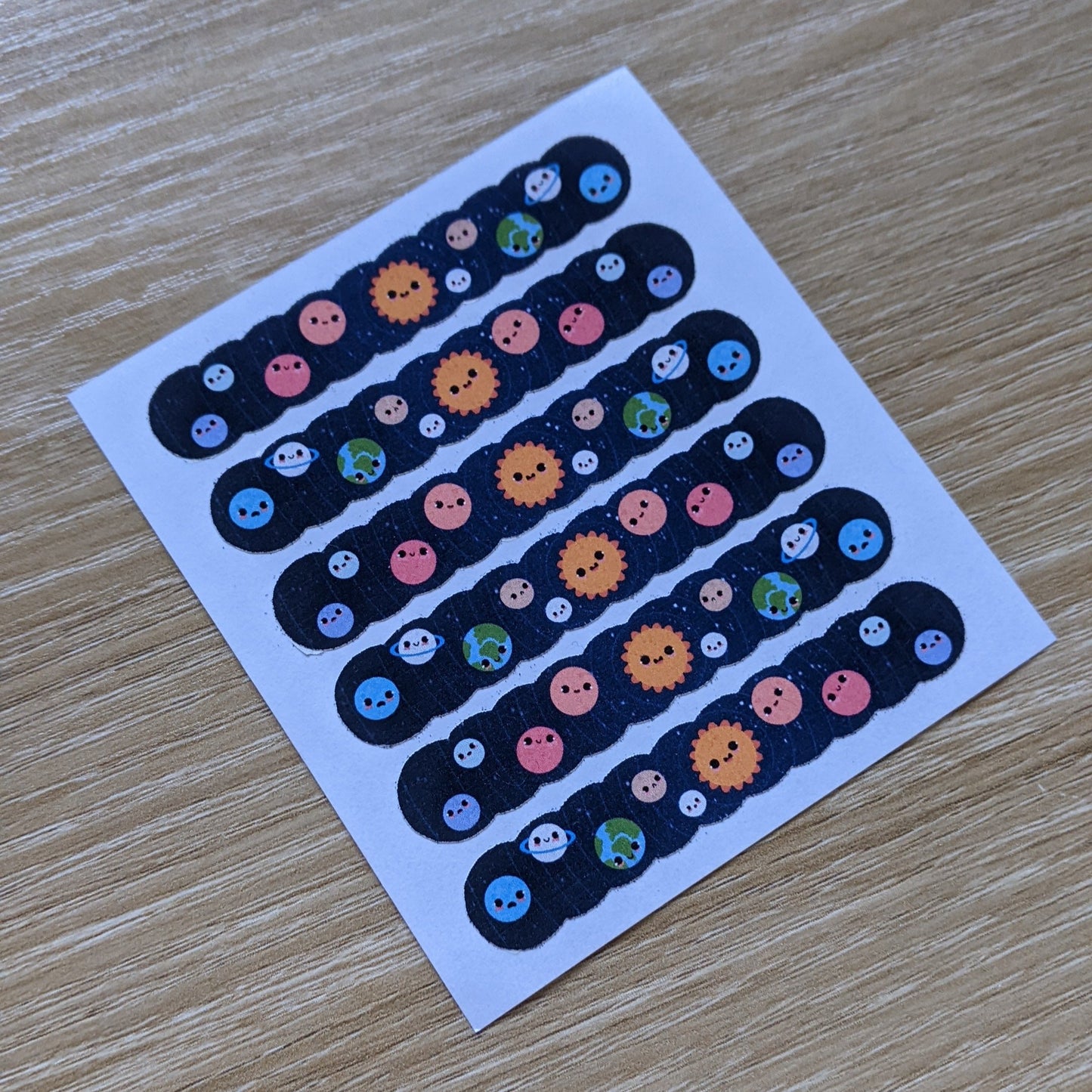 space washi tape decoration