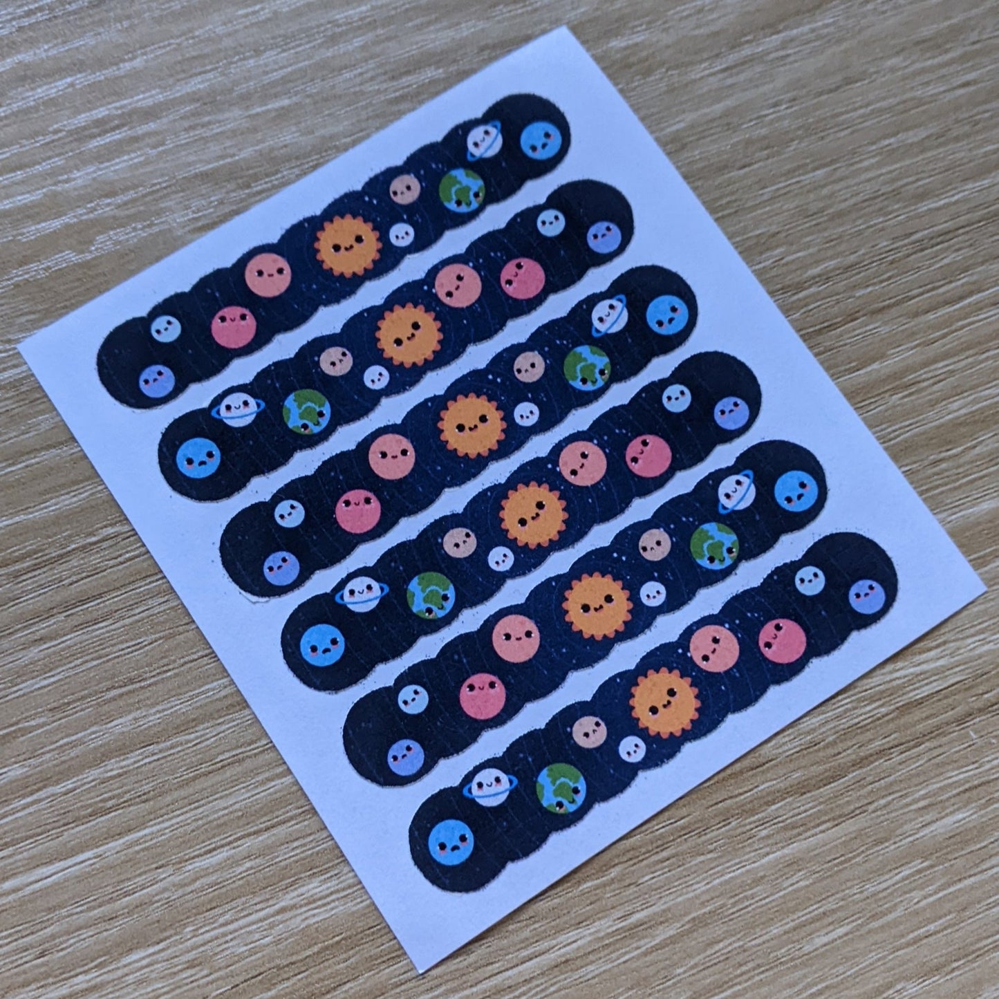 space washi tape decoration