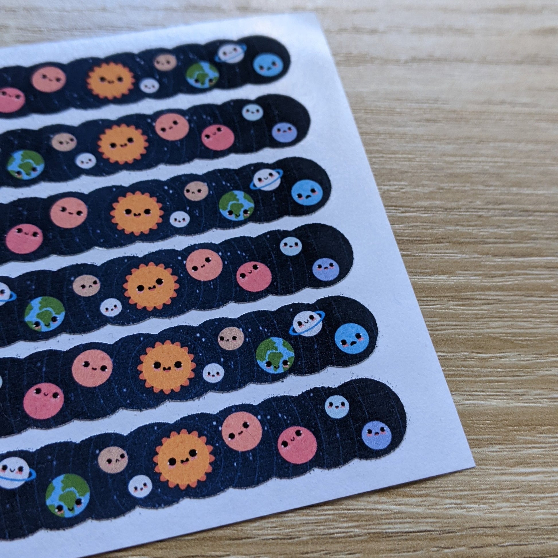 space washi tape decoration