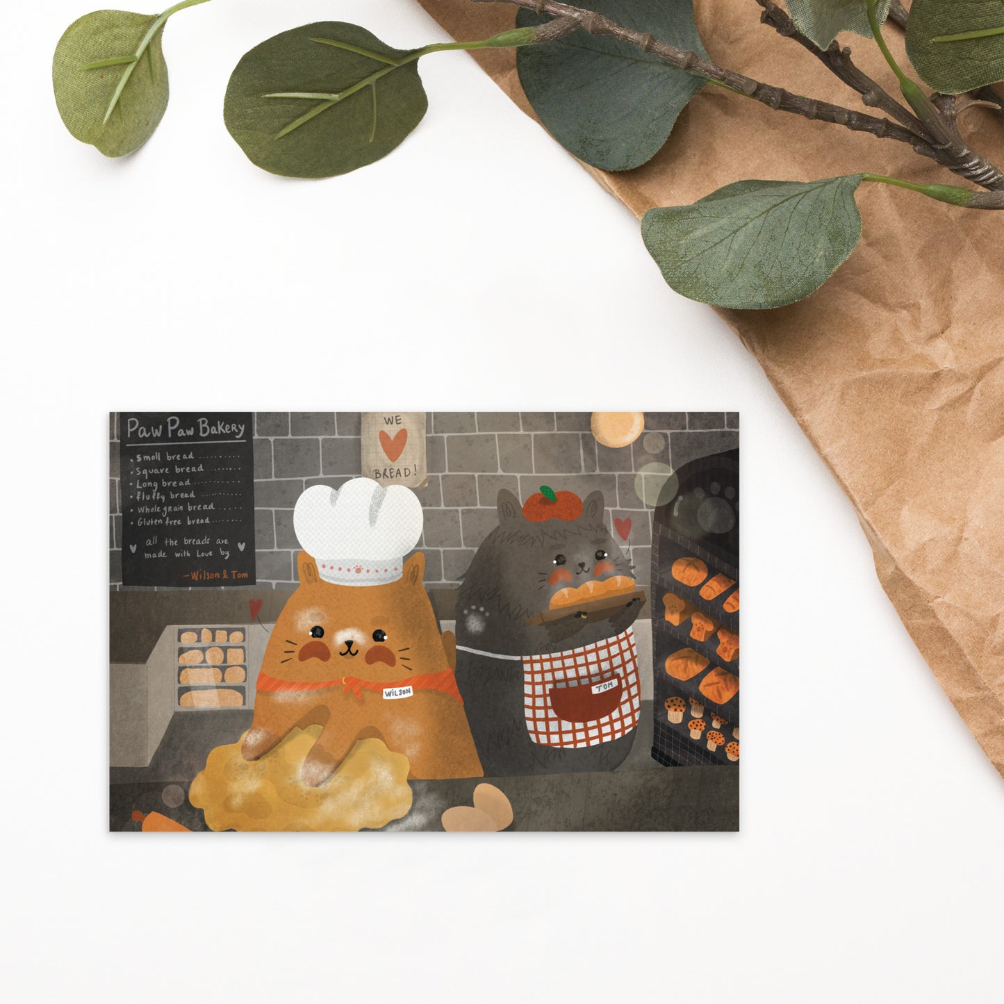 Autumn Cats | Postcard