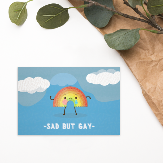 Sad but Gay | Postcard